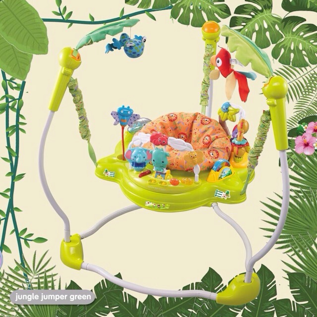 Babyelle Jungle Jumperoo – Green (DISKON KONDISI) 3 Babyelle Jungle Jumperoo – Green (DISKON KONDISI) 3