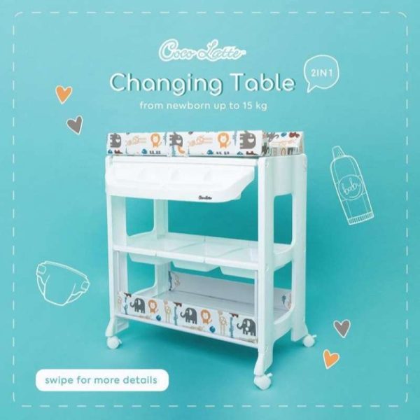 Cocolatte Baby Tafel Bath & Changing Table – Animal 2 Cocolatte Baby Tafel Bath & Changing Table – Animal 2