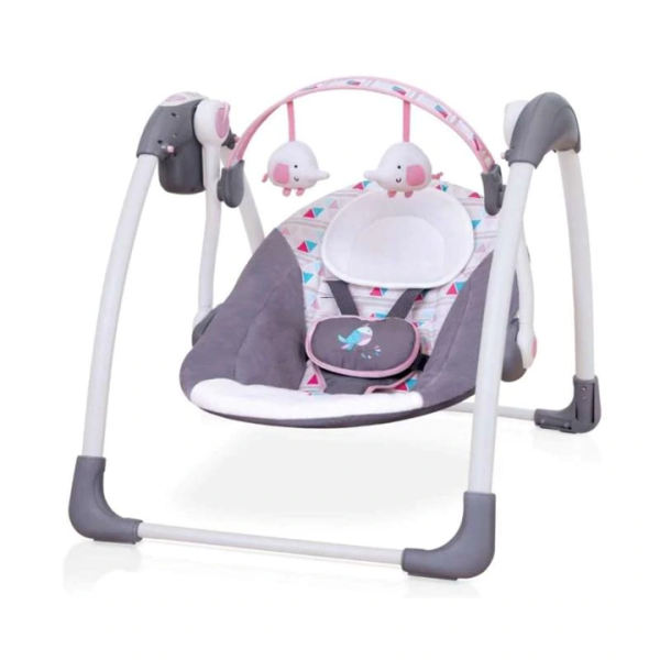 Cocolatte Weeler Deluxe Portable Swing – Grey Pink Cocolatte Weeler Deluxe Portable Swing – Grey Pink