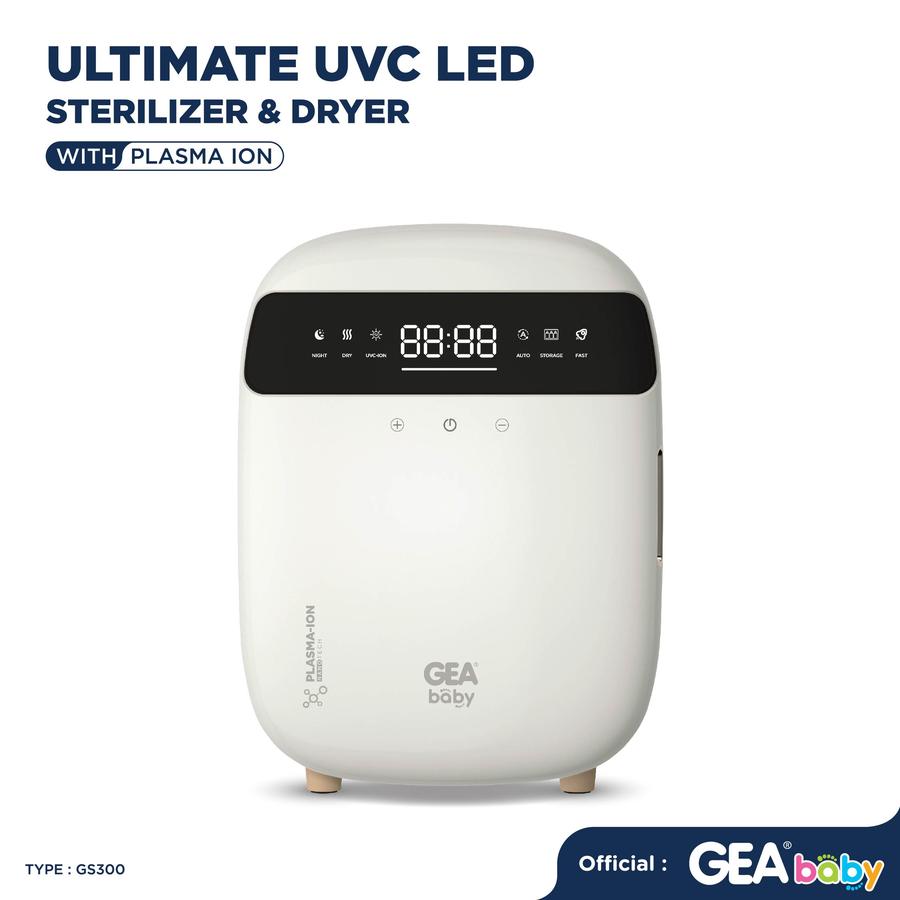 GEA BABY GS-300 Ultimate UVC Sterilizer & Dryer With Plasma Ion – White GEA BABY GS-300 Ultimate UVC Sterilizer & Dryer With Plasma Ion – White
