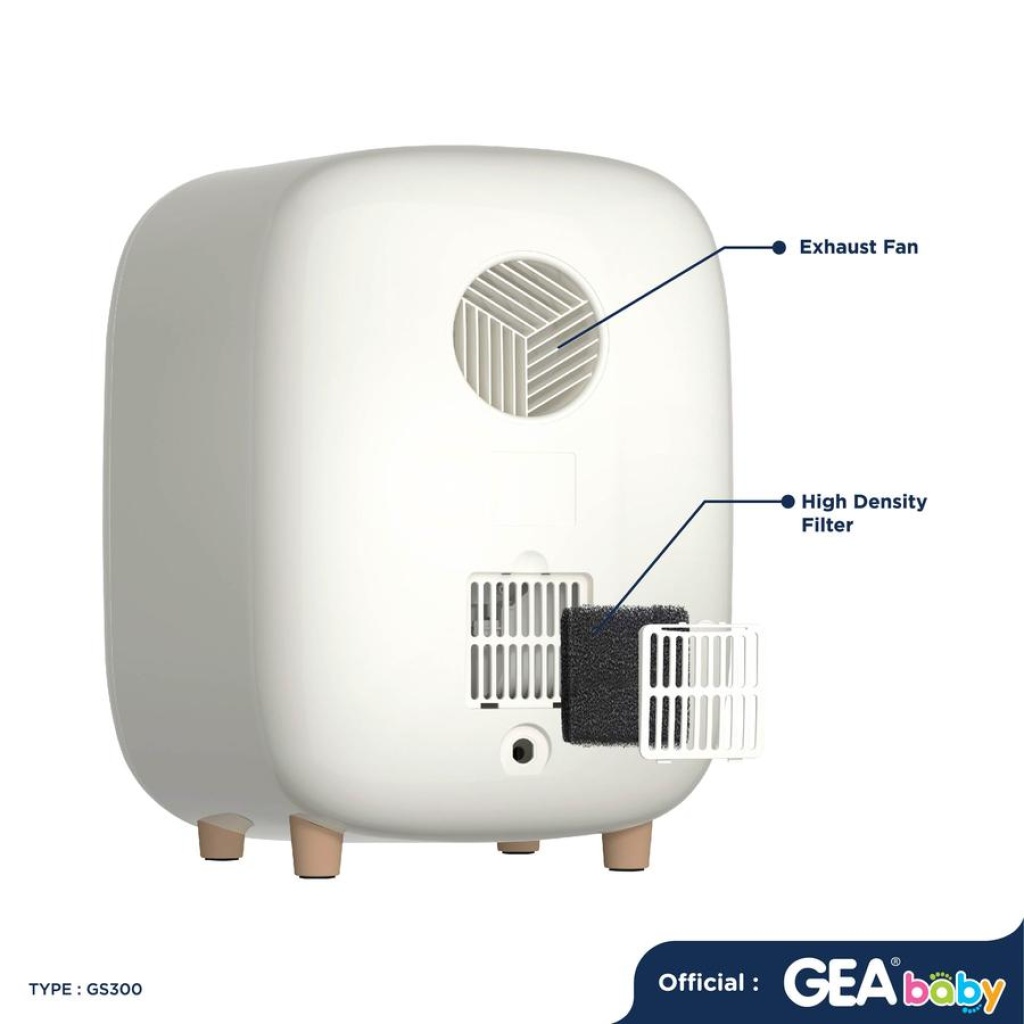 GEA BABY GS-300 Ultimate UVC Sterilizer & Dryer With Plasma Ion – White 5 GEA BABY GS-300 Ultimate UVC Sterilizer & Dryer With Plasma Ion – White 5