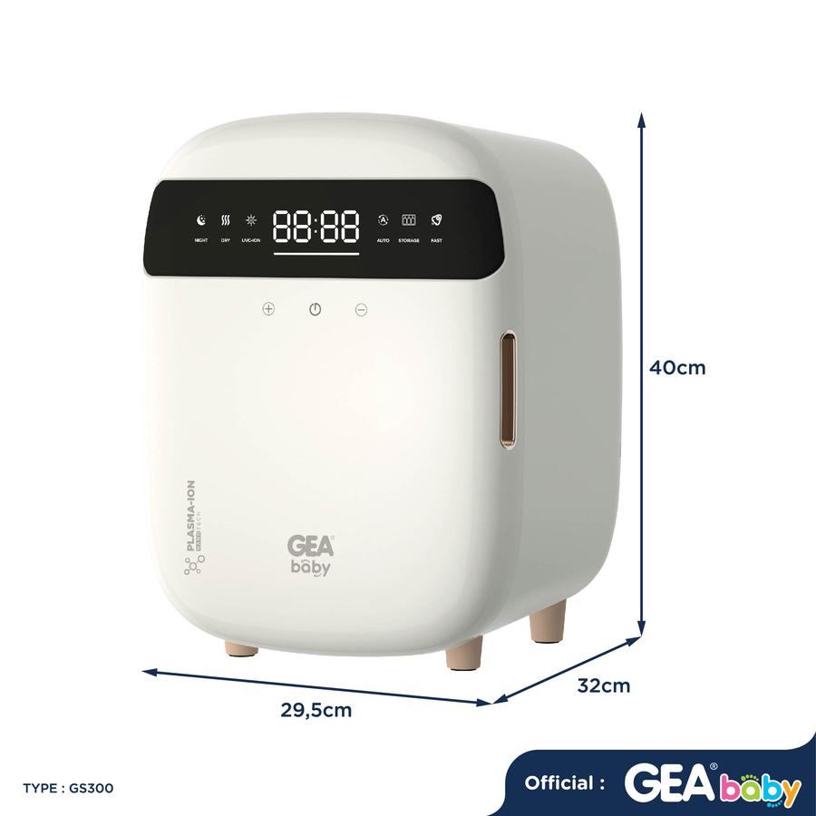 GEA BABY GS-300 Ultimate UVC Sterilizer & Dryer With Plasma Ion – White 2 GEA BABY GS-300 Ultimate UVC Sterilizer & Dryer With Plasma Ion – White 2