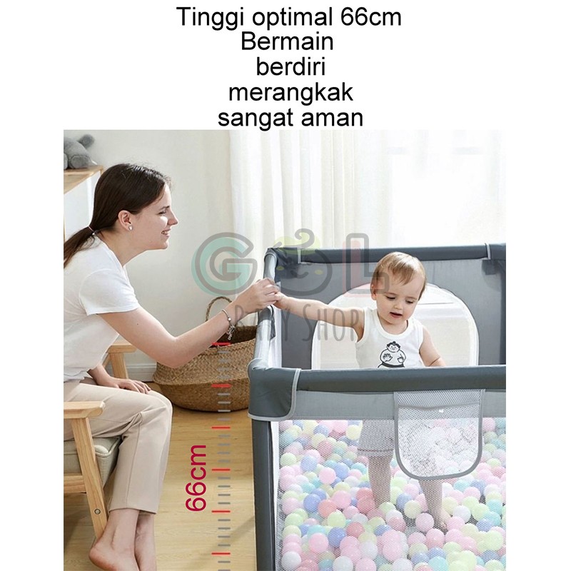 GOL Baby Playpen Ballpit Fence 180 x 200 – Grey 2 GOL Baby Playpen Ballpit Fence 180 x 200 – Grey 2