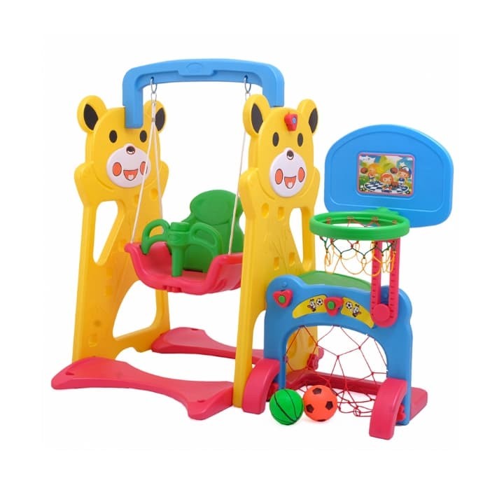 Labeille Panda Swing and Football Basketball – Yellow Labeille Panda Swing and Football Basketball – Yellow