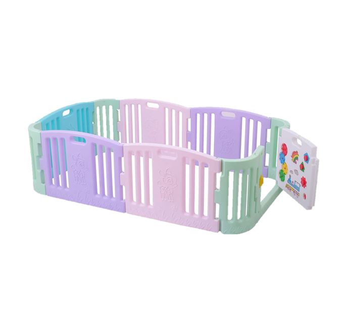 Labeille Play Yard Fence with Door Large Size – Pastel Color Labeille Play Yard Fence with Door Large Size – Pastel Color