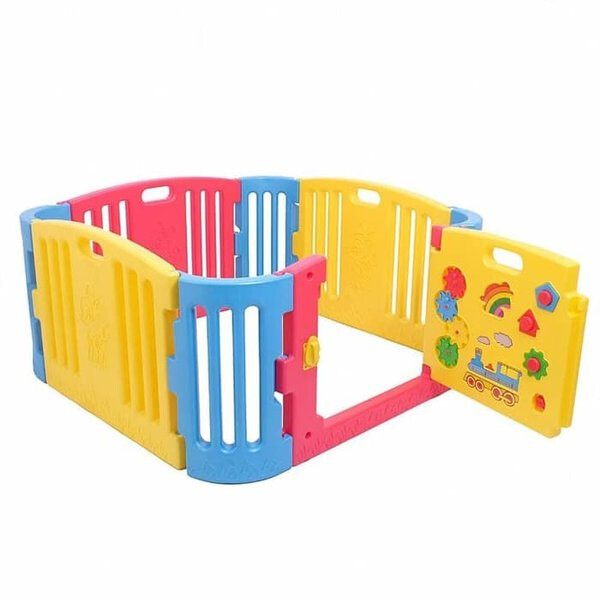 Labeille Play Yard Fence with Door Small Size – Primary Color Labeille Play Yard Fence with Door Small Size – Primary Color
