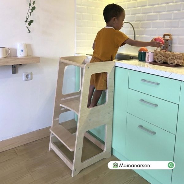 Montessori Helper Tower by MainanArsen – Adjustable 3 Montessori Helper Tower by MainanArsen – Adjustable 3