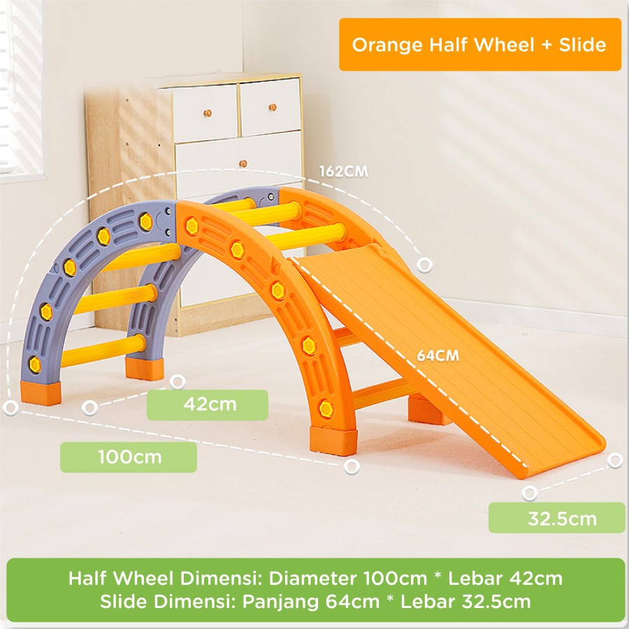 NEW UNIT – Parklon Mainan Kincir Ria – Orange Half NEW UNIT – Parklon Mainan Kincir Ria – Orange Half