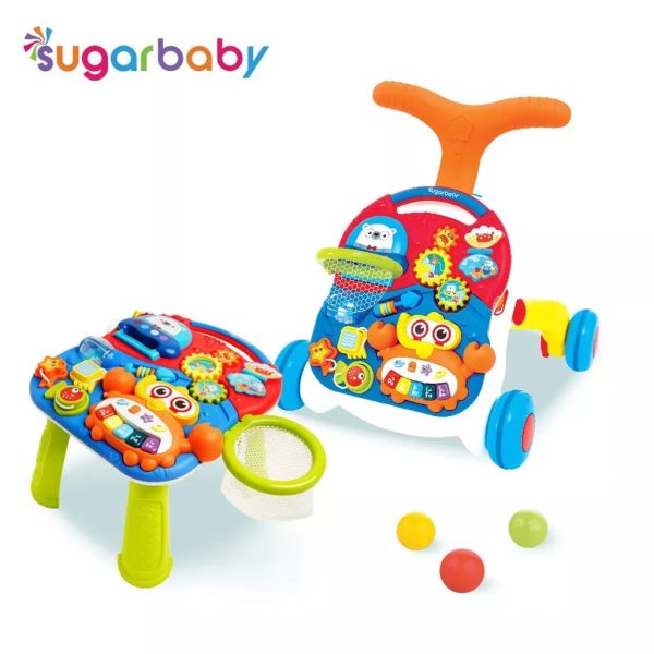 Sugar Baby Premium Activity Push Walker & Table – Orange Sugar Baby Premium Activity Push Walker & Table – Orange