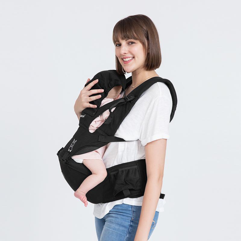 Mooimom Lightweight Hipseat Carrier Gendongan Bayi – Nero Bianco Black 3 Mooimom Lightweight Hipseat Carrier Gendongan Bayi – Nero Bianco Black 3