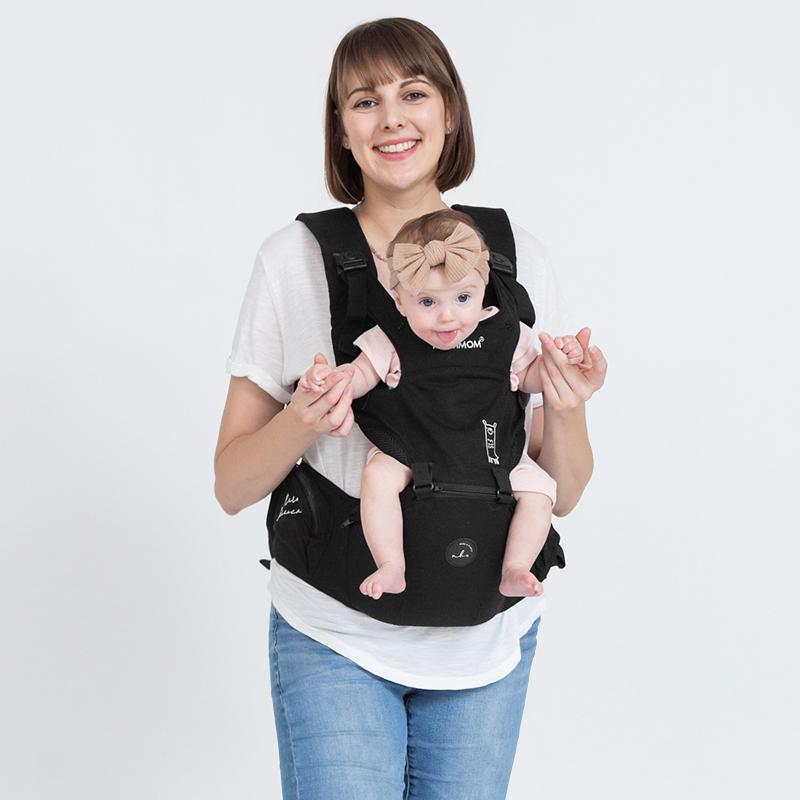Mooimom Lightweight Hipseat Carrier Gendongan Bayi – Nero Bianco Black 2 Mooimom Lightweight Hipseat Carrier Gendongan Bayi – Nero Bianco Black 2